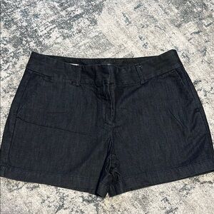 LOFT Denim Jean Shorts with Flat Front Design